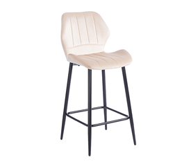 DYLAN BEIGE VELVET ΥΦΑΣΜΑ 65εκ. ΣΚΑΜΠΟ ΜΕΤΑΛΛΙΚΟ 46X45X65-95εκ.