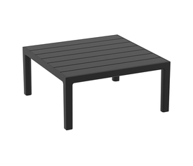 PORTOFINO LOUNGE ΤΡΑΠΕΖΙ BLACK 70X70X33εκ. ΠΟΛ/ΝΙΟΥ