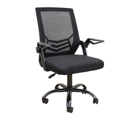 A1830 ΜΑΥΡΟ/ΜΑΥΡΟ MESH ΠΟΛ/ΝΑ ΓΡΑΦΕΙΟΥ 62X54X44-91/53-100εκ.