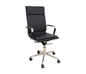 A9952 ΜΑΥΡΟ PU ΠΟΛΥΘΡΟΝΑ ΓΡΑΦΕΙΟΥ 54Χ51Χ54-110/60-123εκ.