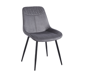 TEREA GREY VELVET ΥΦΑΣΜΑ ΚΑΡΕΚΛΑ ΜΕΤΑΛΛΙΚΗ 51X58X87εκ.