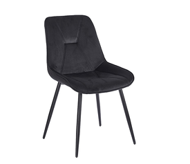 SILVIA BLACK VELVET ΥΦΑΣΜΑ ΚΑΡΕΚΛΑ ΜΕΤΑΛΛΙΚΗ 51X58X87εκ.