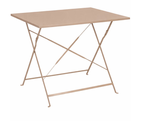 MAYO ΤΡΑΠΕΖΙ ΠΤΥΣΣΟΜΕΝΟ TAUPE 110x70χ72cm
