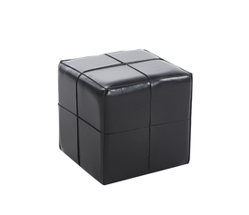 ENZO BLACK PU ΣΚΑΜΠΟ 31X31X31εκ.