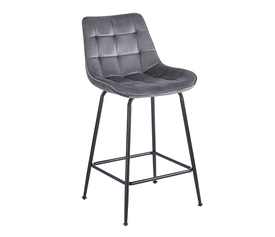 ERMINA GREY VELVET ΥΦΑΣΜΑ 64εκ. ΣΚΑΜΠΟ ΜΕΤΑΛΛΙΚΟ 49X50X64-94εκ.