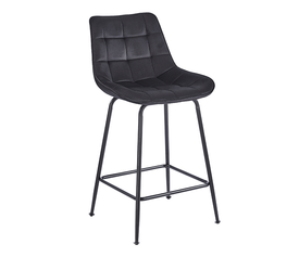 ERMINA BLACK VELVET ΥΦΑΣΜΑ 64εκ. ΣΚΑΜΠΟ ΜΕΤΑΛΛΙΚΟ 49X50X64-94εκ.