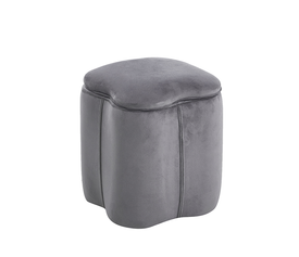 FIONA ΣΚΑΜΠΟ VELVET GREY ΜΕ ΑΠΟΘ. ΧΩΡΟ 30X30X34εκ.