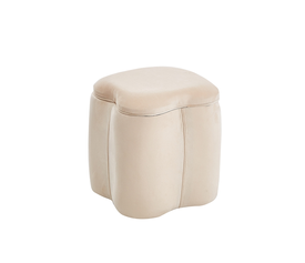 FIONA ΣΚΑΜΠΟ VELVET BEIGE ΜΕ ΑΠΟΘ. ΧΩΡΟ 30X30X34εκ.
