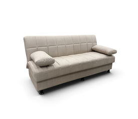 NELY LIGHT BROWN ΥΦΑΣΜΑ 3ΘΕΣΙΟΣ ΚΑΝΑΠΕΣ/ΚΡΕΒΑΤΙ ΜΕ ΑΠΟΘ.ΧΩΡΟ 190X88X82εκ.