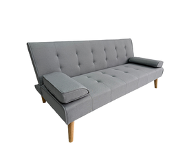 MERYL LIGHT GREY ΥΦΑΣΜΑ ΚΑΝΑΠΕΣ ΚΡΕΒΑΤΙ 170X81X74εκ.