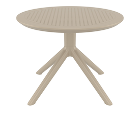 Sky Mini Τραπέζι Πολυπροπυλενίου Taupe Φ60x45 εκ.