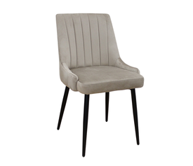 Καρέκλα Megan Velvet Cappuccino 51(56)×58×88 εκ.
