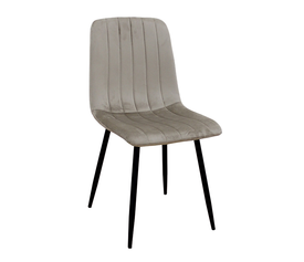 Καρέκλα Dora Cappuccino Velvet Μεταλλική 45x53x86 εκ.