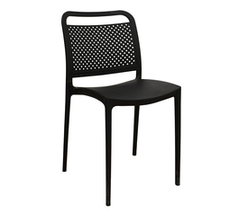 Lora Black Καρέκλα Πολυπροπυλενίου 41X49X78εκ.