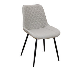 Alesia L. Beige Ύφασμα Καρέκλα Μεταλλική 50X59X86εκ.