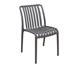 Parma Dark Grey Καρέκλα Πολυπροπυλενίου 46X59X80εκ.