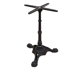 Vela 3-legged mandem base with adjustable feet Black 50 x 50 x 72 cm