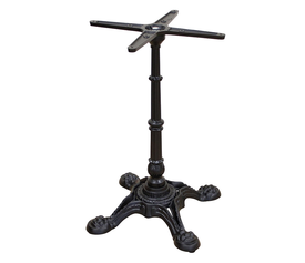 Vela Four-Legged Madrone Base with Levelers Black 57x57x72 cm