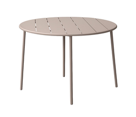 BOLTON ΤΡΑΠΕΖΙ ΣΤΡΟΓΓΥΛΟ TAUPE Φ110Χ74 cm