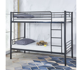 TIVOLI Κρεβάτι Κουκέτα Μέταλλο Βαφή Μαύρο