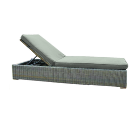 SAMA ΞΑΠΛΩΣΤΡΑ RATTAN ΓΚΡΙ -ΜΠΕΖ 202Χ77Χ28cm