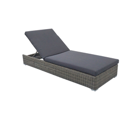 Sama Ξαπλώστρα Rattan Γκρι Εξωτερικού Χώρου 202x77x28cm