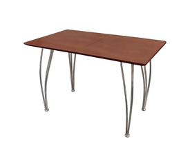 Crest Τραπέζι Κουζίνας Επεκτεινόμενο Χρώμιο / Ξύλο 120+30x70xH75cm