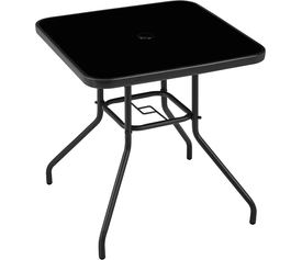 PROFIT ΤΡΑΠΕΖΙ 4ΓΩΝΟ ΜΕΤΑΛΛΙΚΟ ΜΑΥΡΟ 90Χ90x70cm