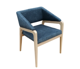 Jersey Πολυθρόνα Οξιά / Ύφασμα 58x43xH77cm