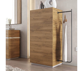 TEMPO Συρταριέρα με Ντουλάπι και 3 Συρτάρια Ελληνικής Κατασκευής 60x44xH119cm