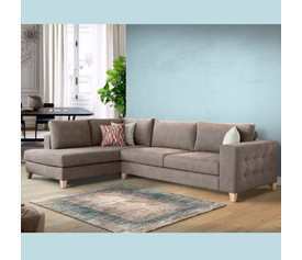 Κίμωλος Καναπές Γωνία Ελληνικής Κατασκευής XSM 310x220xB100cm