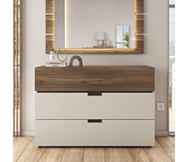 COSMOS Τουαλέτα με 3 Συρτάρια Ελληνικής Κατασκευής 117x45xH80cm 