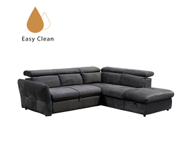 MONSERAT ΚΑΝΑΠΕΣ ΚΡΕΒΑΤΙ ΓΩΝΙΑ ΔΕΞΙΑ ΑΝΘΡΑΚΙ 254x224x90cm