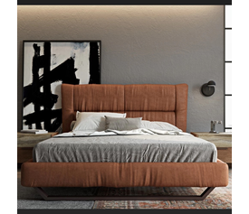 NABUK 1 Κρεβάτι Ελληνικής Κατασκευής 210x196xH119cm (Για Στρώμα 160x200)