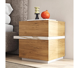 ODD Κομοδίνο με 2 Συρτάρια Ελληνικής Κατασκευής 50x44xH51cm