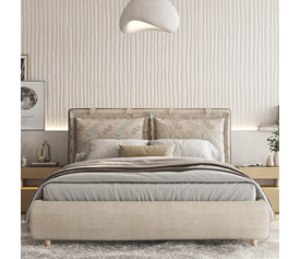 LINE S Κρεβάτι Ελληνικής Κατασκευής 220x184xH111cm (Για Στρώμα 160x200cm)