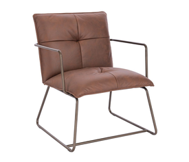 STANDBY ΠΟΛΥΘΡΟΝΑ ΕΠΙΣΚΕΠΤΗ ΚΑΦΕ GUNMETAL 65x67x81cm
