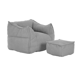 SPONGE ΠΟΛΥΘΡΟΝΑ SET ΓΚΡΙ SILVER 95x102x73cm