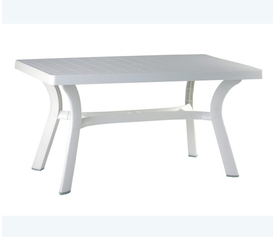 ROMA 80Χ140Χ72εκ. ΛΕΥΚΟ ΤΡΑΠΕΖΙ