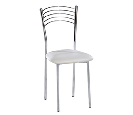 Μάρα Καρέκλα Χρωμίου με Κερασί ξύλινο κάθισμα 41x47XH84cm (4 χρώματα)