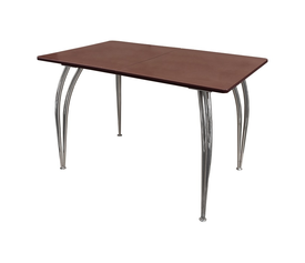 Kubo Τραπέζι Κουζίνας Επεκτεινόμενο Χρώμιο / Ξύλο 120+30x70xH75cm