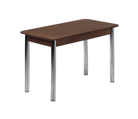 Tubo Τραπέζι Κουζίνας Επεκτεινόμενο Χρώμιο / Ξύλο (2 Διαστάσεις)