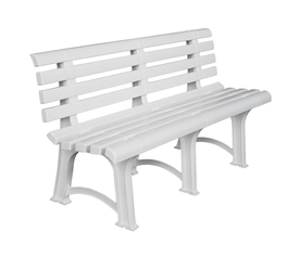 ATENA Παγκάκι Κήπου-Βεράντας, PP Άσπρο