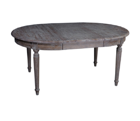 ΤΡΑΠΕΖΙ ΣΤΡΟΓΓΥΛΟ ΞΥΛΟ ΔΡΥΣ 125/175Χ120Χ78cm