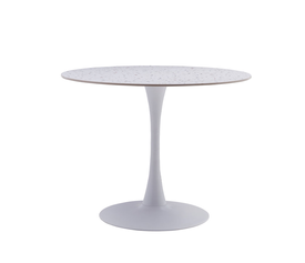 NOUGAT ΤΡΑΠΕΖΙ ΡΟΤΟΝΤΑ TERRAZZO 100x100x75cm