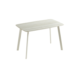 JOIN ME ΤΡΑΠΕΖΙ BEIGE ΜΕ ΟΨΗ ΜΑΡΜΑΡΟΥ 120x70x76.5cm