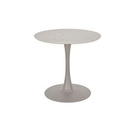 CASPIAN ΤΡΑΠΕΖΙ ΓΚΡΙ ΜΕ ΟΨΗ ΜΑΡΜΑΡΟΥ 80x80x75cm