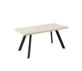 LITHOS ΤΡΑΠΕΖΙ BEIGE ΜΑΥΡΟ 160x80x76cm