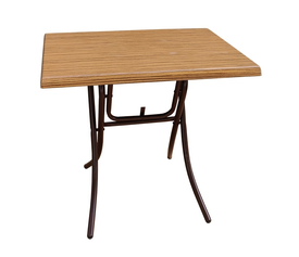 Πτυσσόμενο Τραπέζι Πλιάν Μέταλλο / Werzalit 80x60xH73cm (Χρώμα Επιλογής)