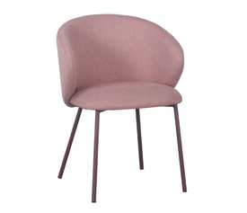 KIRA ΚΑΡΕΚΛΑ ΡΟΖ 56x56x74.5cm